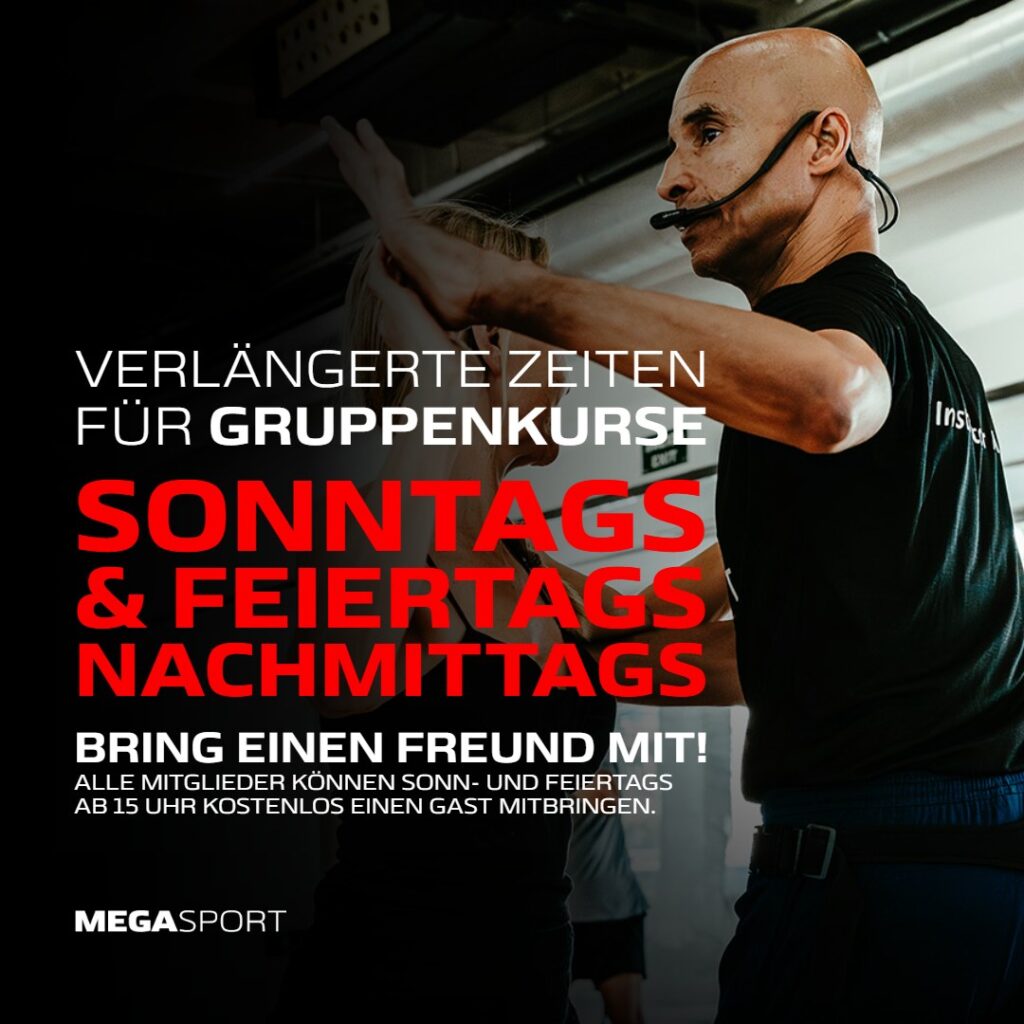 Bring einen Freund sonn- und feiertags nachmittags mit