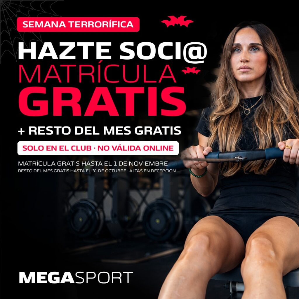 Semana Terrorífica: hazte soci@ en el club con matrícula gratis y resto del mes gratis. Oferta solo en el club, no válida online